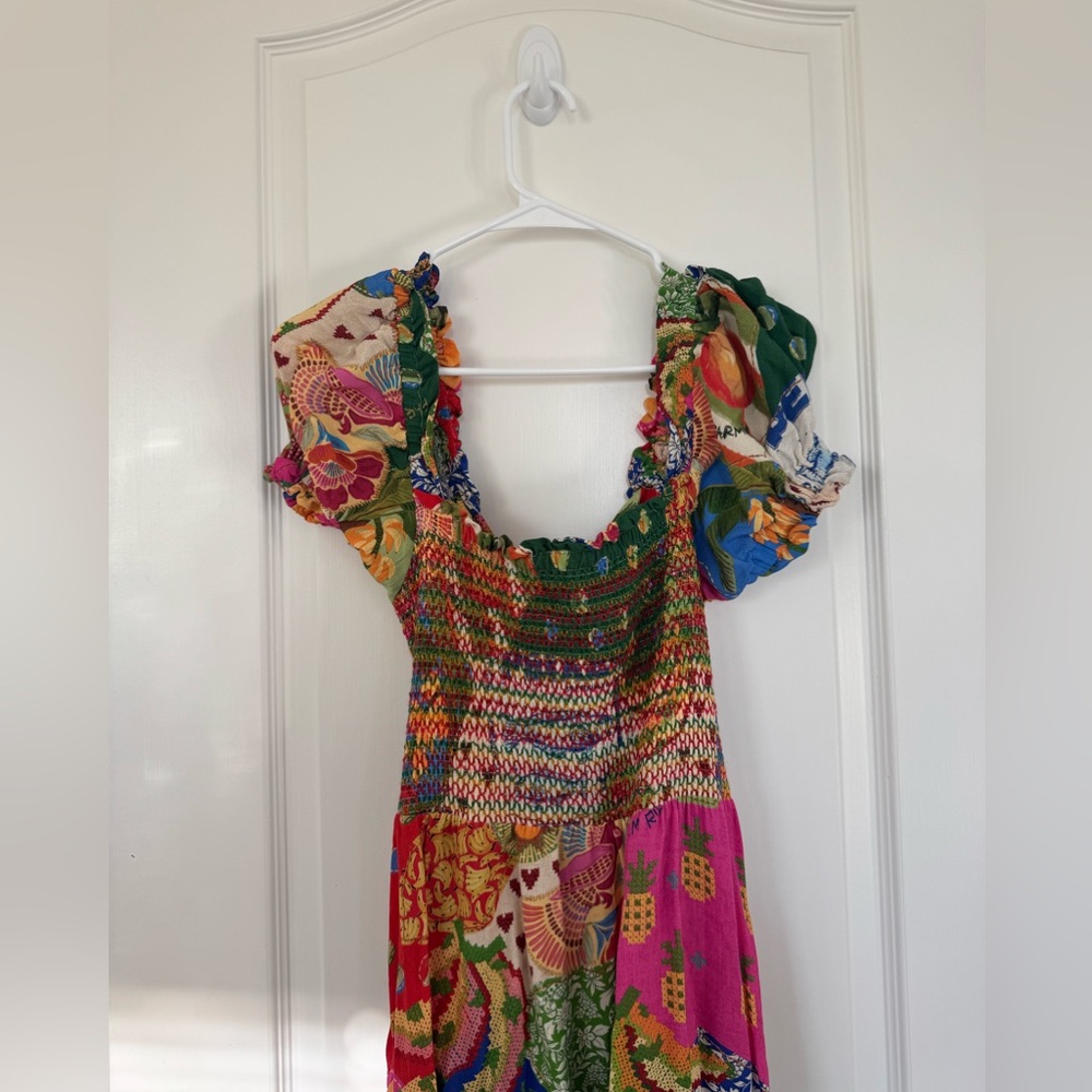 Colorful Farm Rio midi dress with tie back | M - Picture 3 of 4